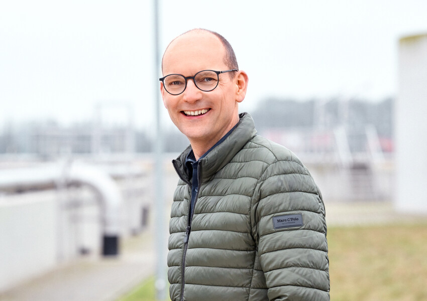 OOWV Mitarbeiter auf Kläranlage